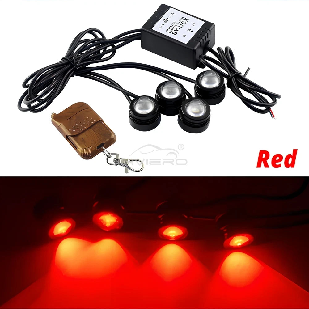 Multimode Wireless LED Vehicle Lighting Kit