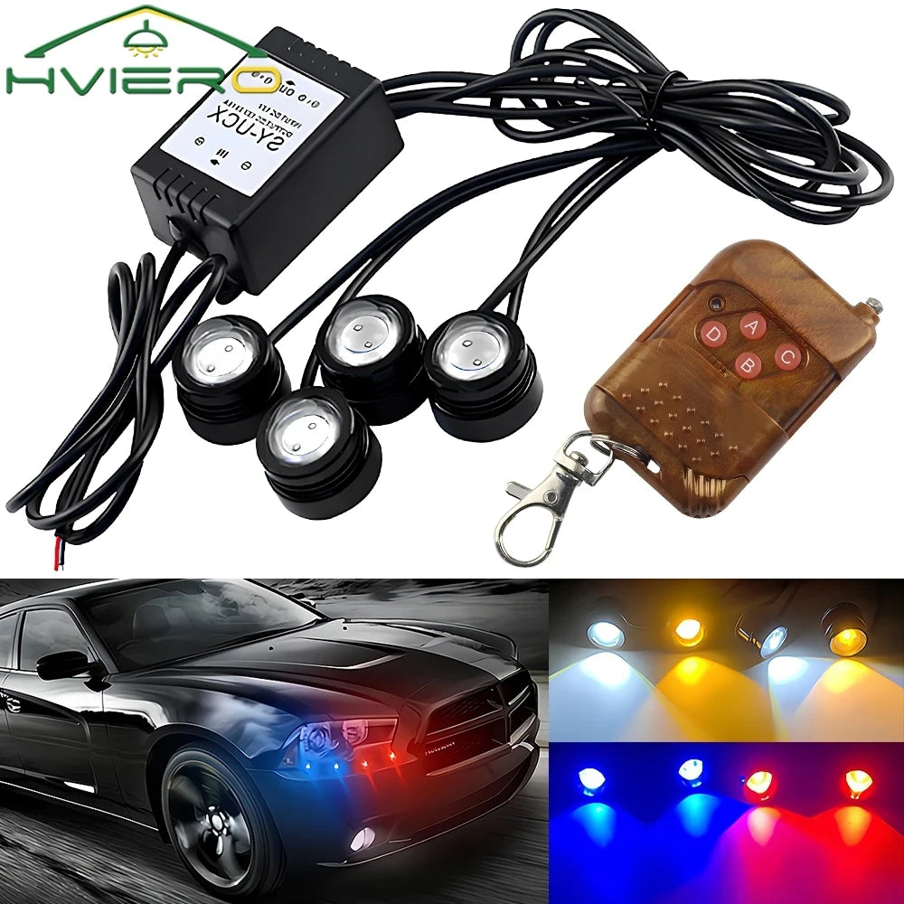 Multimode Wireless LED Vehicle Lighting Kit