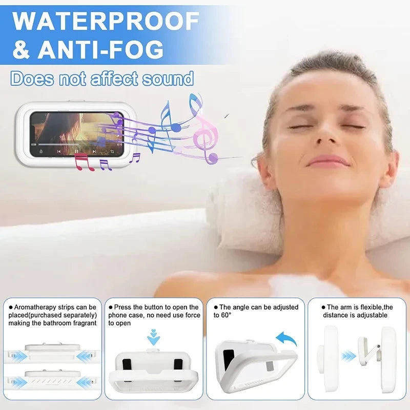 Waterproof Anti-fog Shower Phone Case