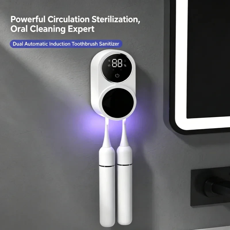 Portable Rechargeable Toothbrush UV Sterilizer Case