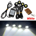 4 in 1 City Light Car LED Network Flash Wireless Remote Control Day Running DRL Eagle Eye One Tow Four 16 Mode Truck Motorcycle