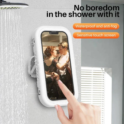 Fixed Universal Waterproof and Anti-fog Mobile Phone Case for Bathroom Shower Phone Holder Waterproof Can Touched Shower Phone