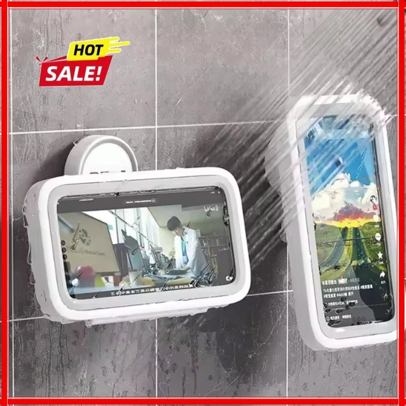 Fixed Universal Waterproof and Anti-fog Mobile Phone Case for Bathroom Shower Phone Holder Waterproof Can Touched Shower Phone