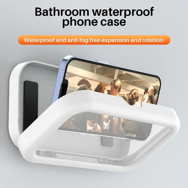 Fixed Universal Waterproof and Anti-fog Mobile Phone Case for Bathroom Shower Phone Holder Waterproof Can Touched Shower Phone