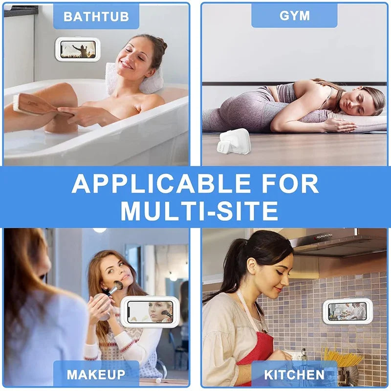 Fixed Universal Waterproof and Anti-fog Mobile Phone Case for Bathroom Shower Phone Holder Waterproof Can Touched Shower Phone